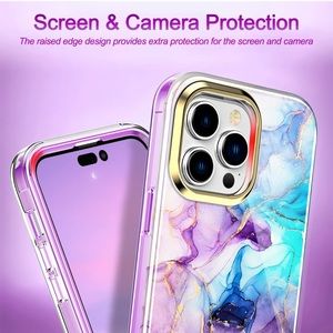 iPhone 14 Pro Max Case, plus 2pcs Tempered Glass Screen Protectors and Grip